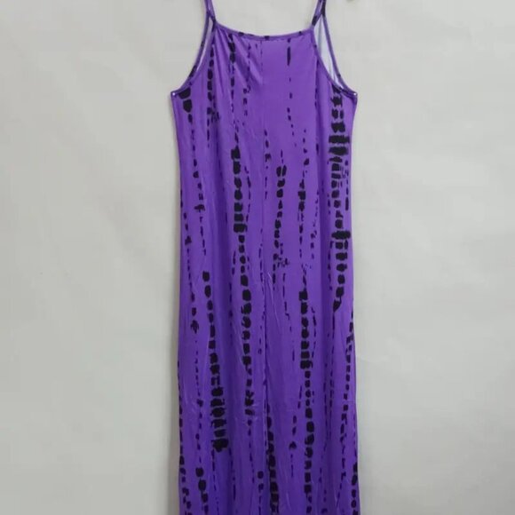 6X 5X 4X 3X Plus Size Tie Dye Sleeveless Maxi Dress - Picture 2 of 3